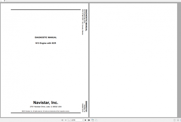 Navistar N13 2014 2015 Wiring Diagram Service Manual 5