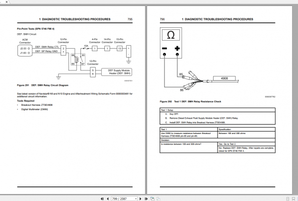 Navistar N9 N10 2017 Wiring Diagram Diagnostic Manual