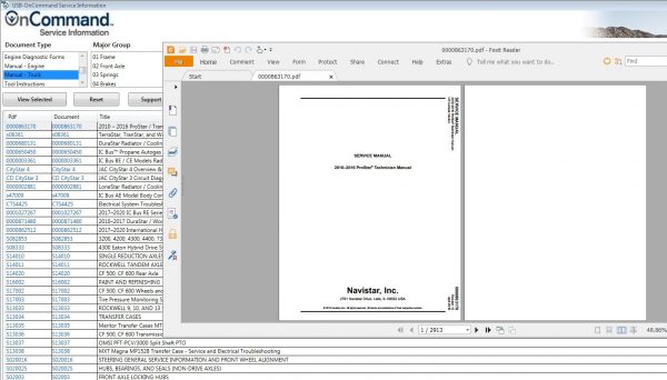 Navistar OnCommand Service Information OCSI Q4.2020 04.2020 Service Information 2