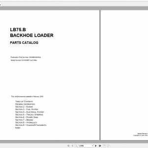 New Holland Loader Backhoe LB75.B Parts Manual 1