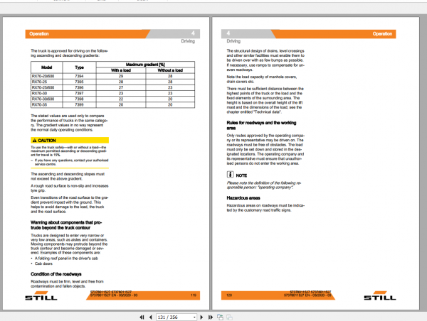 Still Sted Diesel Forklift Truck Pilot Series Operating Instruction 3