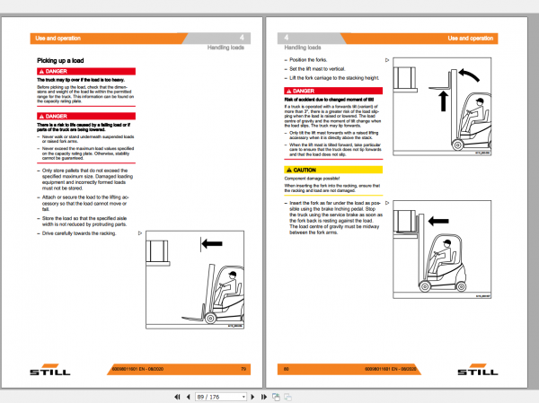 Still Sted Diesel Forklift Truck RCD 15 16 204211 4213 Operating Instruction 3