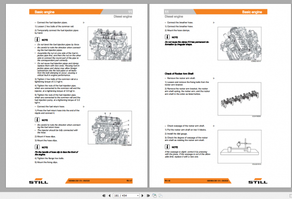Still Sted Diesel Forklift Truck RCD 15 18 204211 4213 Workshop Manual 3