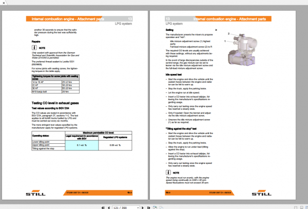 Still Sted Diesel LPG Forklift Truck RX70 20 25 30 357300 7309 Workshop Manual 3
