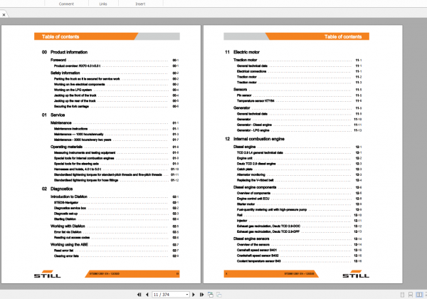 Still Sted Diesel LPG Forklift Truck RX70 40 45 50 7331 7338 Workshop Manual 2