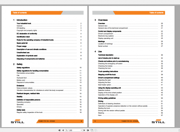 Still Sted Double Pallet FXD 201540 Operating Instruction