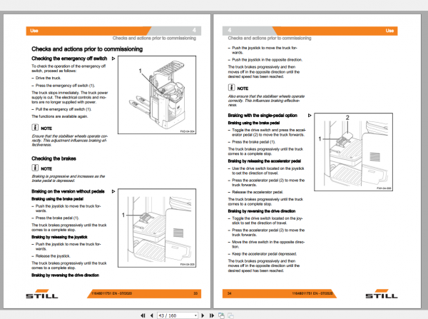 Still Sted Double Pallet FXD 201541 Operating Instruction