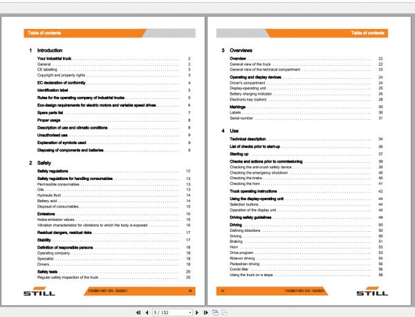 Still Sted Double Pallet Stacker EXD SF 20 Operating Instruction 2