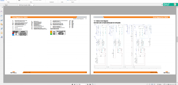 Still Sted Double Pallet Stacker FXD 201541 Circuit Diagram
