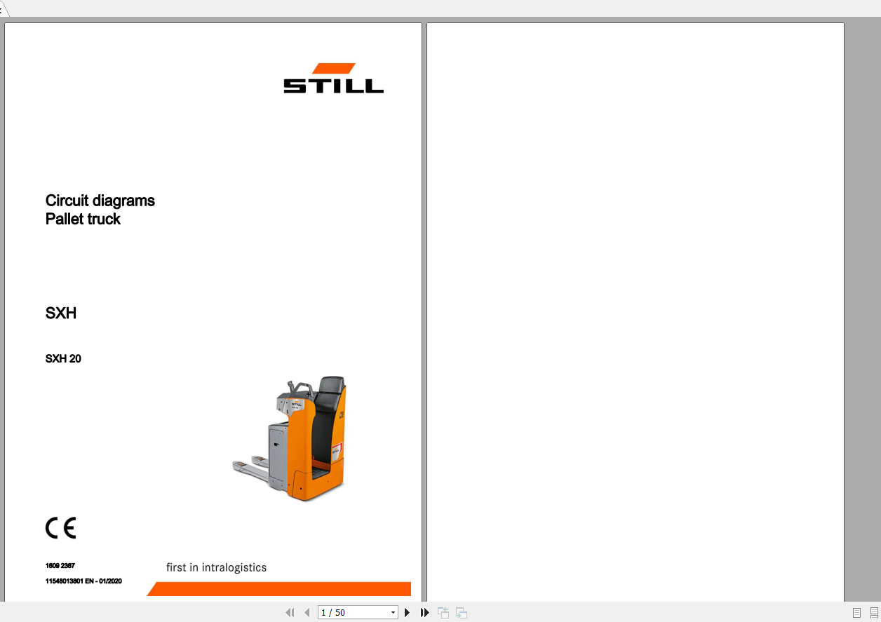 Still Sted Double Pallet Stacker SXH 201609 Circuit Diagram