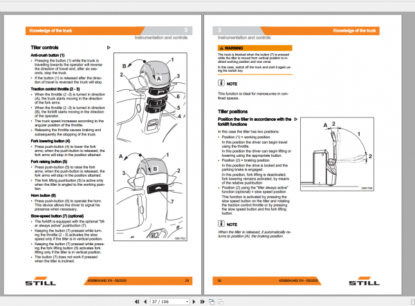 Still Sted Electric Pallet Truck ECU 14 16 18 20 Operating Instruction 3