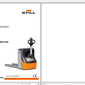 Still Sted Electric Pallet Truck ECU 25 30 Operating Instruction 1