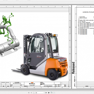 Still Sted Pallet Forklift RX70 20 357394 7399 Circuit Diagram 1