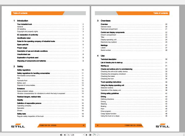 Still Sted Pallet Truck EXH 25 30 Operating Instruction 2