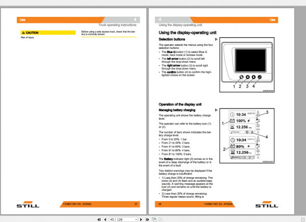 Still Sted Pallet Truck EXH 25 30 Operating Instruction 3