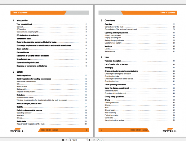 Still Sted Pallet Truck EXH SF 20 25 Operating Instruction 2