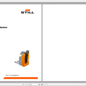 Still Sted Pallet Truck SXH 201609 Workshop Manual