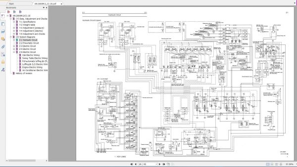 Tadano Mobile Crane AR 2000M 2 C1 1E Circuit Diagram 3 2