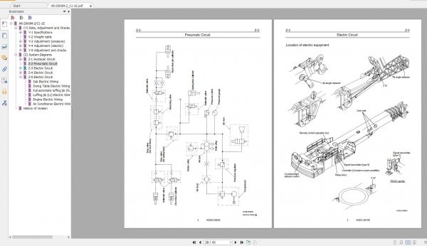 Tadano Mobile Crane AR 2000M 2 C1 1E Circuit Diagram 4 2