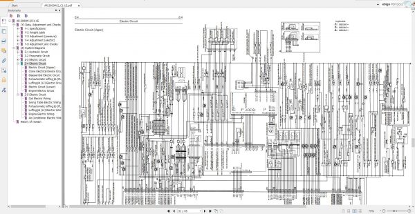 Tadano Mobile Crane AR 2000M 2 C1 1E Circuit Diagram 5 2