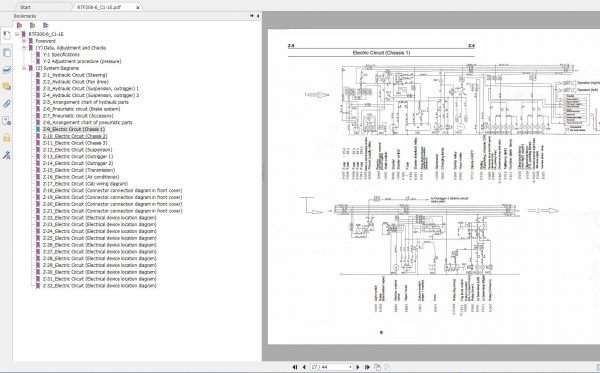 Tadano Mobile Crane AR 2000M 2 C1 1E Circuit Diagram Upper Crane Carrier 4 1