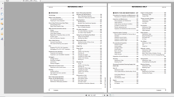 Tadano Rough Terrain Crane GR 120NPT 2 GR 120N 2 00113 Operation Maintance Manual 2