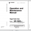 Tadano Rough Terrain Crane GR 150XL 1 GR 150 1 00102 Operation Maintance Manual 1