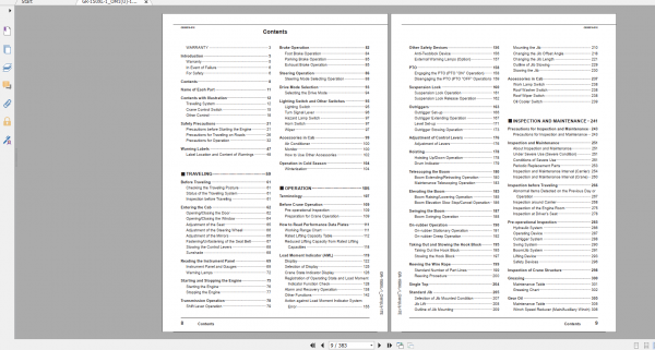 Tadano Rough Terrain Crane GR 150XL 1 GR 150 1 00212 Operation Maintance Manual 2