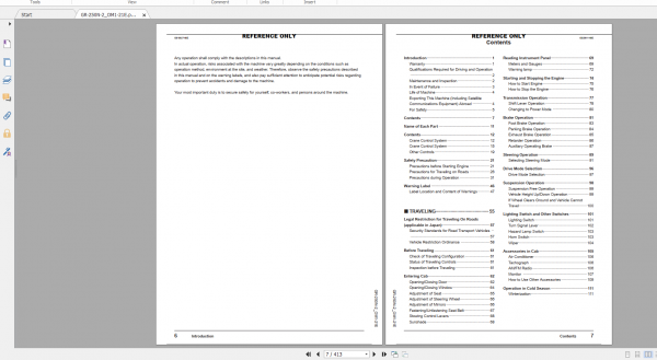 Tadano Rough Terrain Crane GR 250N 2 GR 250N 2 00125 Operation Maintance Manual 2
