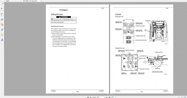 Tadano Rough Terrain Crane GR 250N3D 1 GR 250N 1 00104 Operation Maintance Manual 3