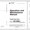 Tadano Rough Terrain Crane GR 250NPT 1 GR 250N 1 00202 Operation Maintance Manual 1