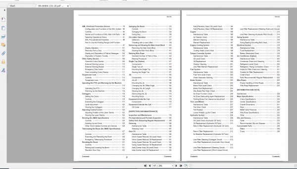 Tadano Rough Terrain Crane GR 300EX 1 GR 300E 1 00202 Operation Maintance Manual 2