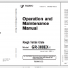 Tadano Rough Terrain Crane GR 300EX 1 GR 300E 1 00212 Operation Maintance Manual 1