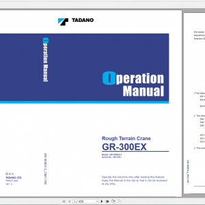 Tadano Rough Terrain Crane GR 300EX 2 GR 300E 2 00101 Operation Maintance Manual 3