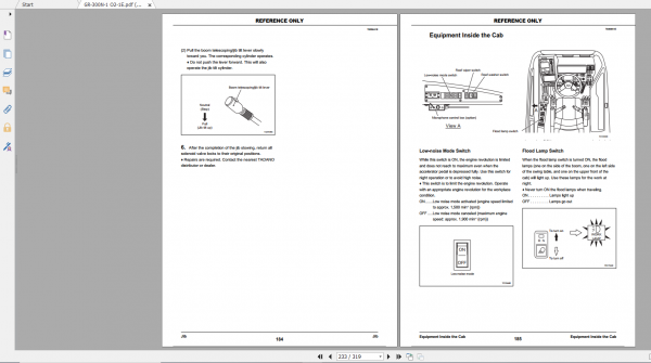 Tadano Rough Terrain Crane GR 300NF 1 GR 300N 1 00102 Operation Maintance Manual 3