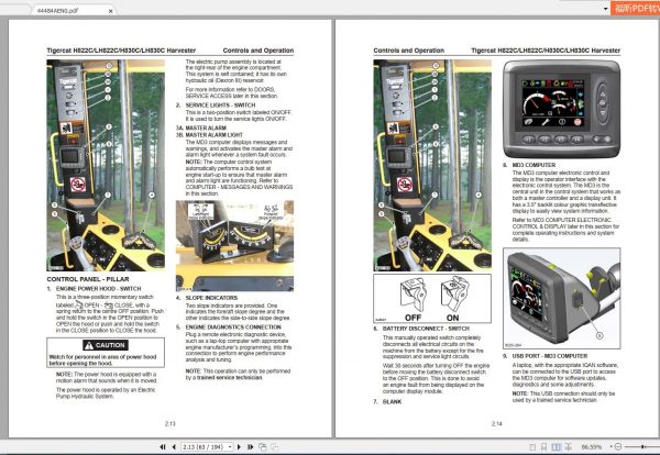Tigercat Machine 35GB PDF 2021 Service Manual Operators Manual 12 1
