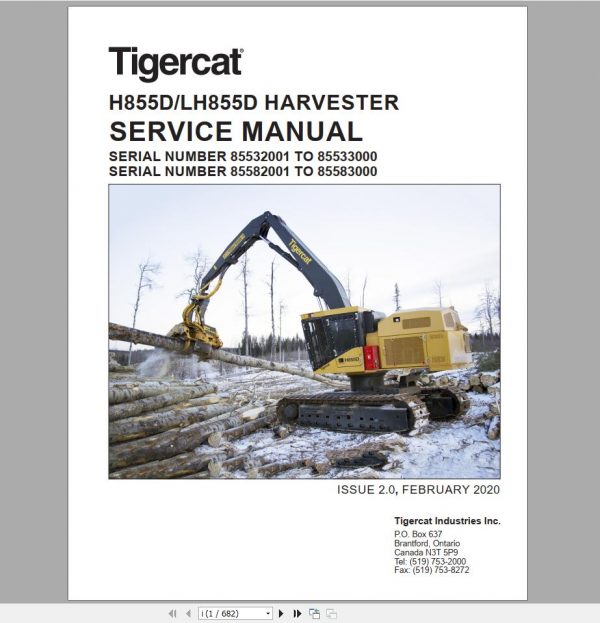 Tigercat Machine 35GB PDF 2021 Service Manual Operators Manual DVD 6