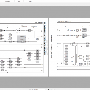 Toyota Alphard VellfireEM2441E Electrical Wiring Diagram 1