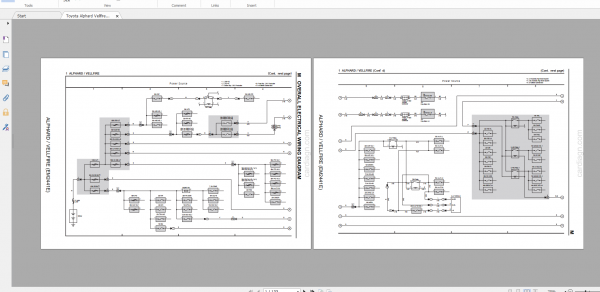 Toyota Alphard VellfireEM2441E Electrical Wiring Diagram 1