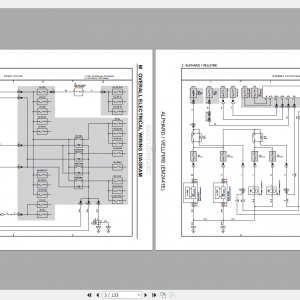 Toyota Alphard VellfireEM2441E Electrical Wiring Diagram 3