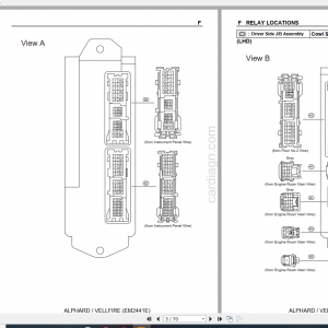 Toyota Alphard VellfireEM2441E Relay Locations Manual 2