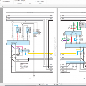 Toyota Alphard VellfireEM2441E System Wiring Diagram 2