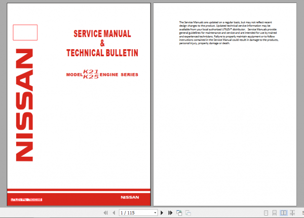 Yale Class 5 Internal Combustion Engine Trucks A266 UT15 18P Operation Service Manual 5