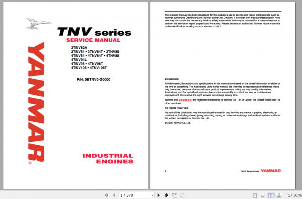Yale Class 5 Internal Combustion Engine Trucks A281 UT20 25P UT30 35P Operation Service Manual 2