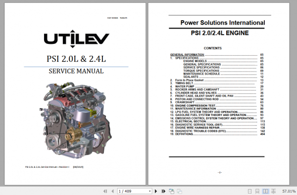 Yale Class 5 Internal Combustion Engine Trucks A281 UT20 25P UT30 35P Operation Service Manual 3