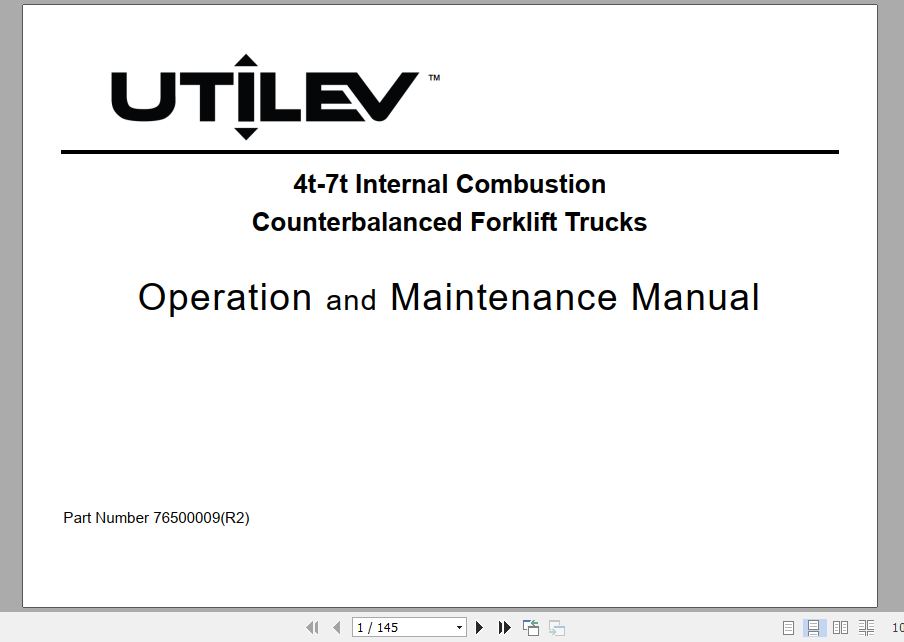 Yale Class 5 Internal Combustion Engine Trucks A408 UT40 50PS Service Manual 12