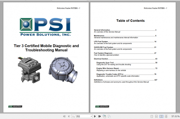 Yale Class 5 Internal Combustion Engine Trucks A408 UT40 50PS Service Manual 3