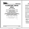 Yale Class 5 Internal Combustion Engine Trucks C875 GP40 70VX GLP40 70VX GDP40 70VX Service Manual 5 1