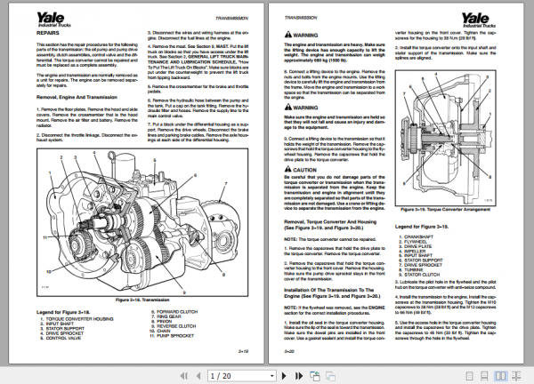 Yale Class 5 Internal Combustion Engine Trucks E177 GLPGDP 202530 RFTF Europe Service Manual 3