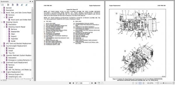 Yale Class 5 Internal Combustion Engine Trucks K813 GLPGDP40VX GLPGDP55VX Europe Service Manual 5